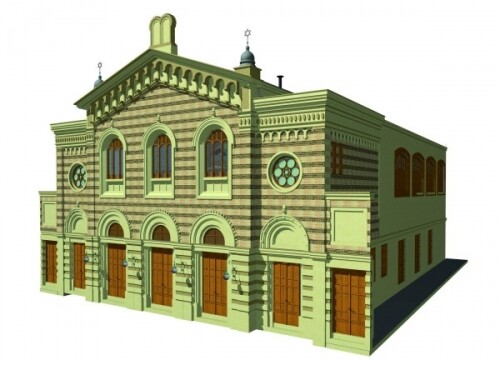 Die Rekonstruktion der Synagoge in der Hubergasse in Wien
