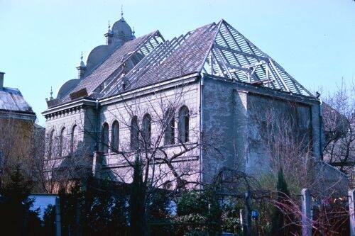 Die abgerissene Synagoge von Krems, 1978